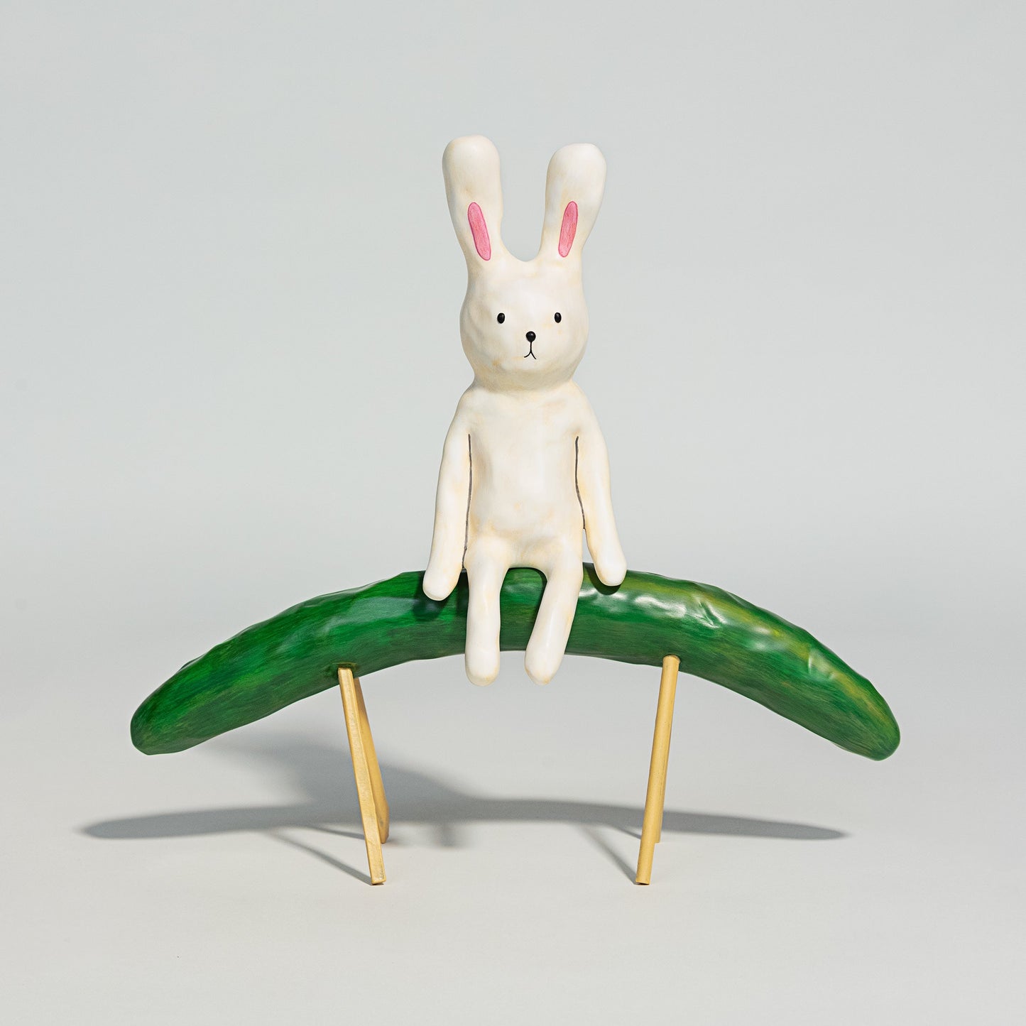 Cucumber horse and Aubergine cow (H80cm)