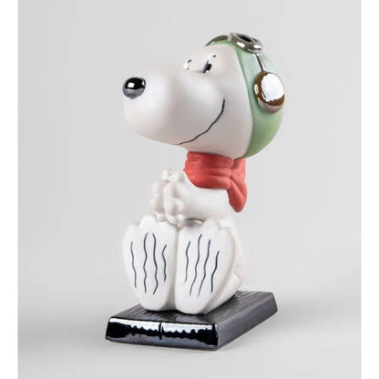 Pop Art Fusion - PopArtFusion - Lladro Lladro x Peanuts™ - Snoopy™ Flying Ace Figurine - Porcelain Handmade in Spain - Open Edition 01009529 popartfusion.com by Conectid