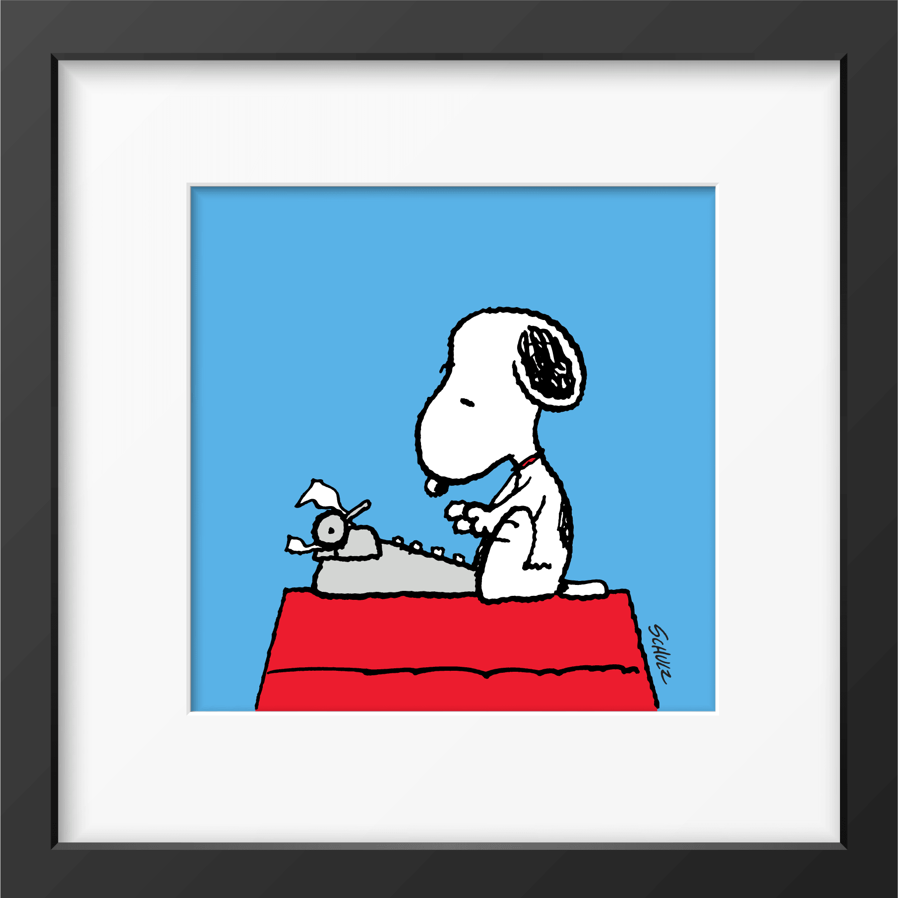 Peanuts Type Framed Print - PopArtFusion